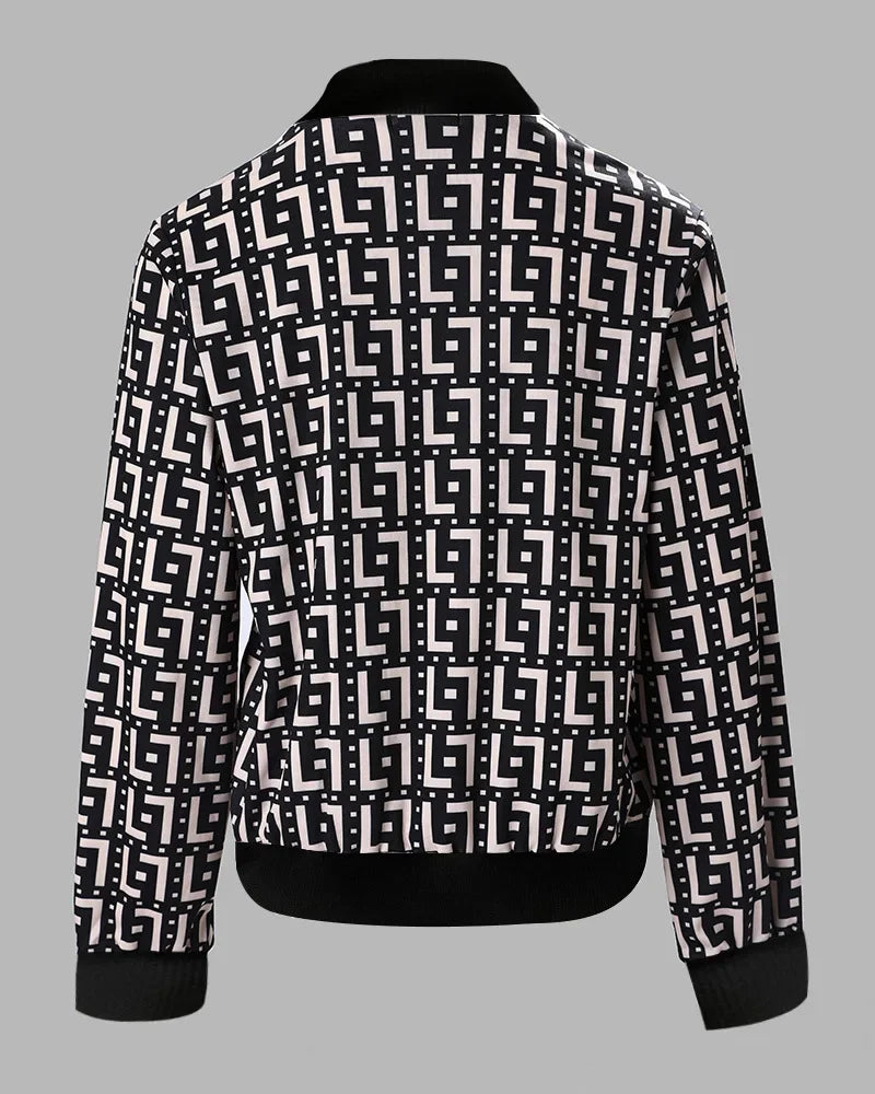 Women's high-end jacket with zip-up closure
