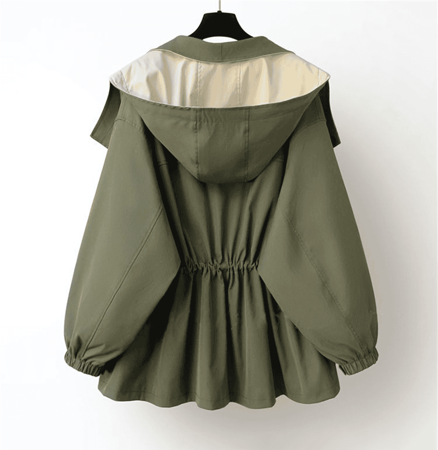 Women's windbreaker jacket with hood