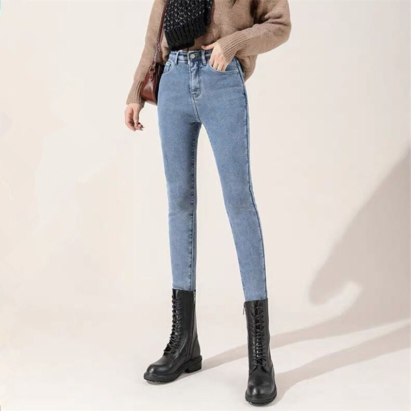 Versatile high-waisted skinny jeans for women