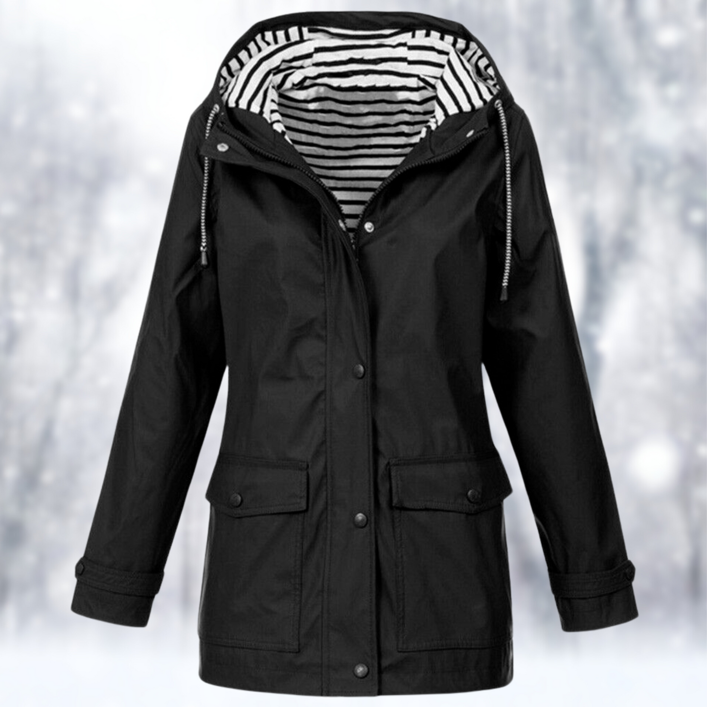 Women's waterproof and windproof jacket