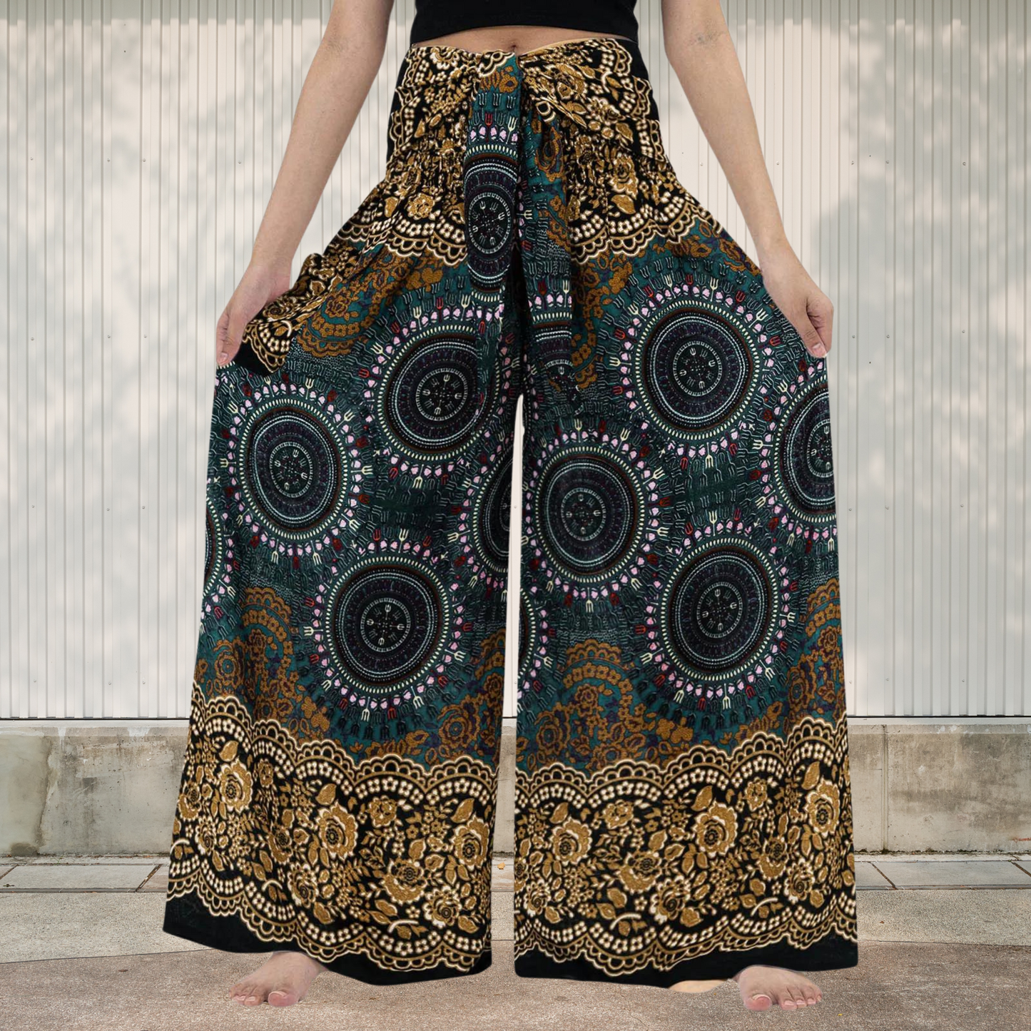 Women's vintage high waist trousers