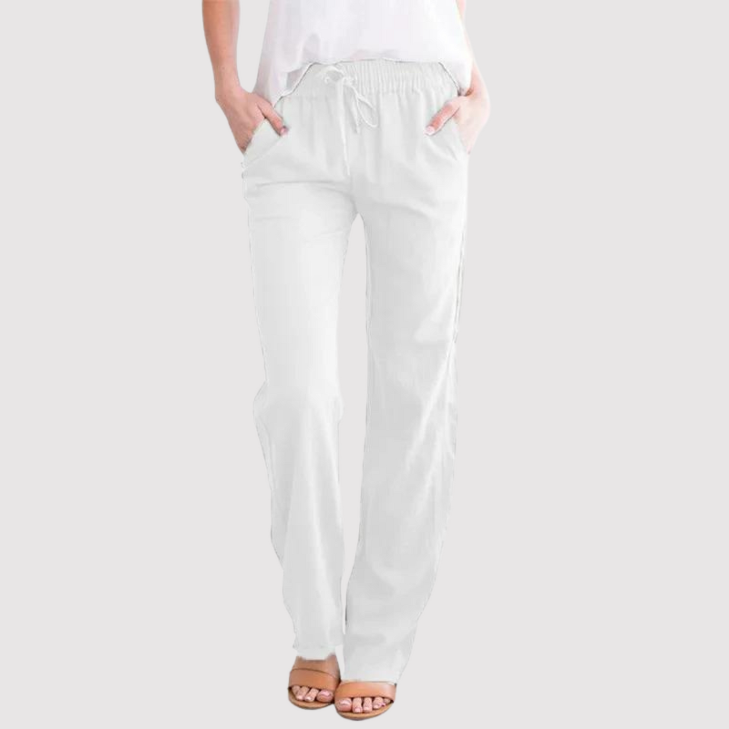 Women's casual drawstring trousers