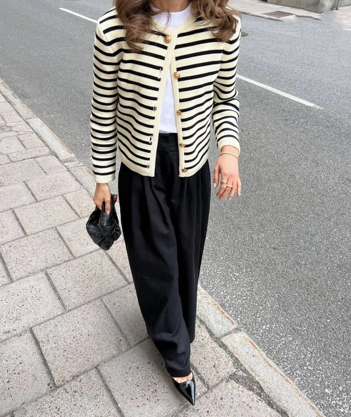 Women's knitted cardigan jacket