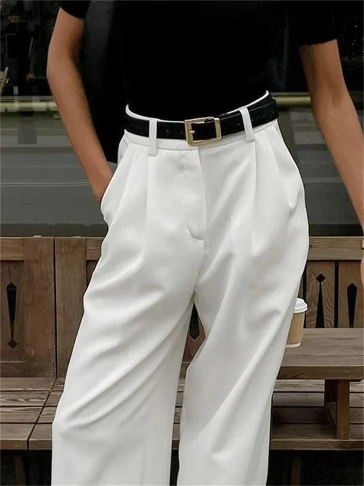 Women's white chino pants