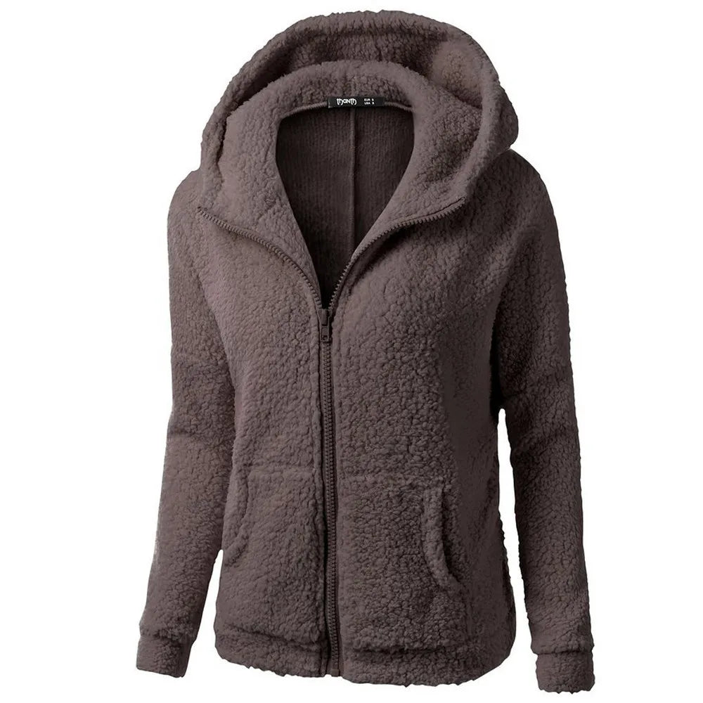 Women's hooded fleece jacket