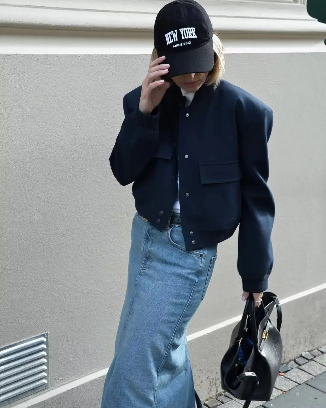Women's french style autumn pilot jacket