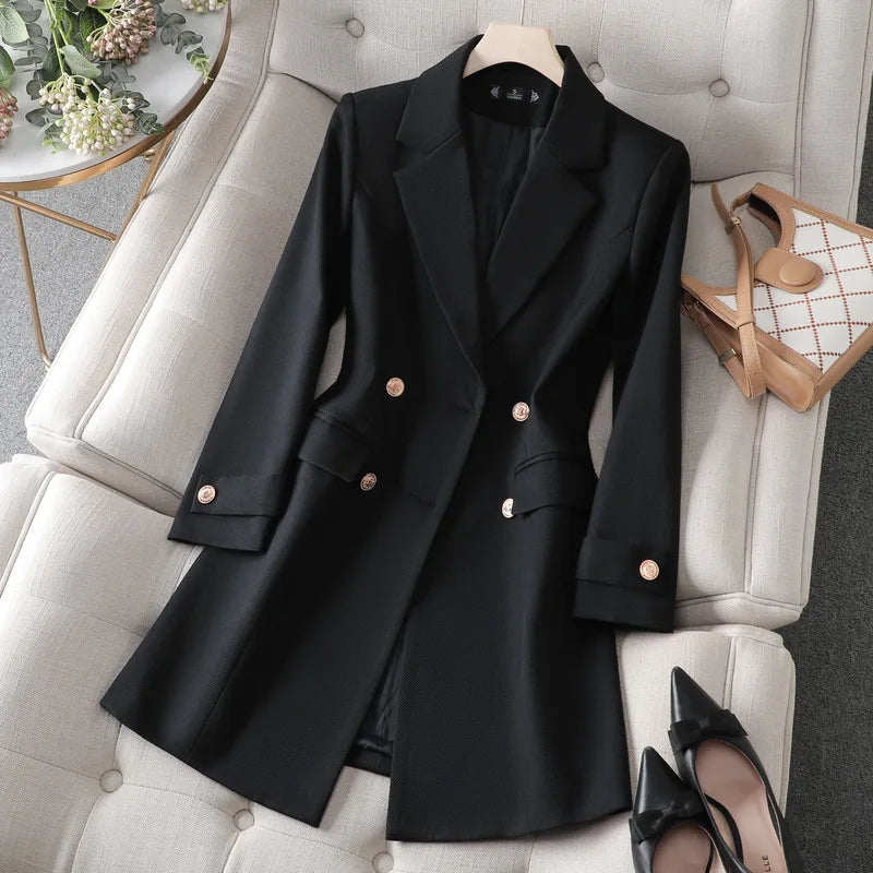 Women's formal double button blazer coat
