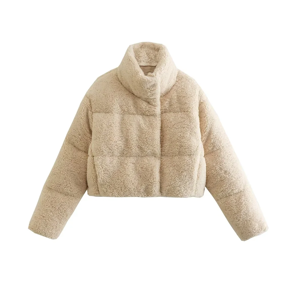 Short cozy coat for women