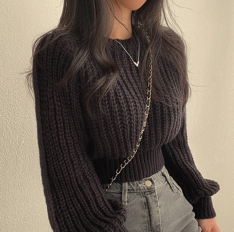 Women's cropped sweater