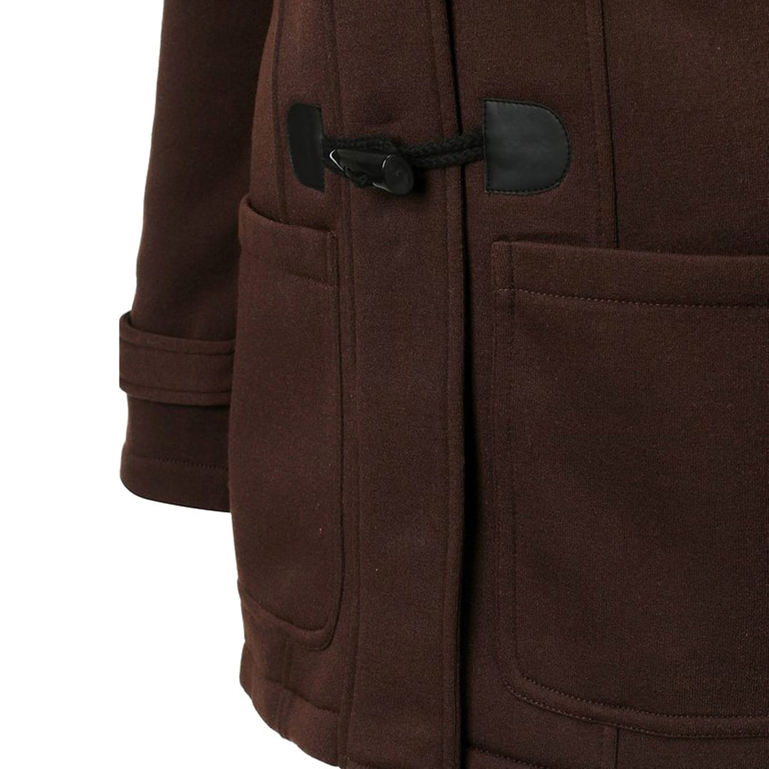 Women's long winter jacket with hood and front pocket