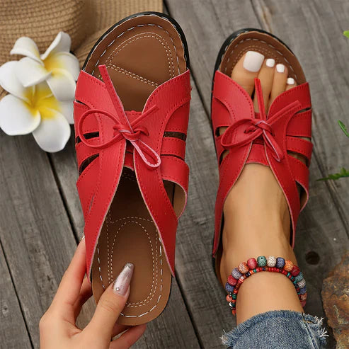 Cushioned Cut-Out Slingback Sandals