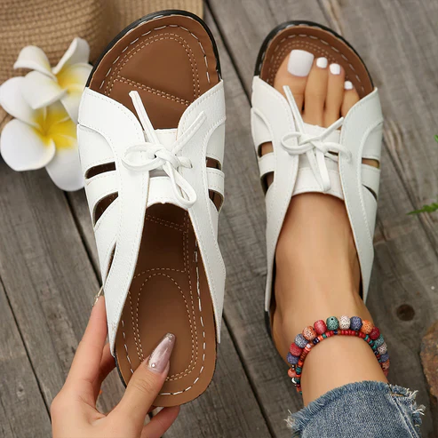Cushioned Cut-Out Slingback Sandals