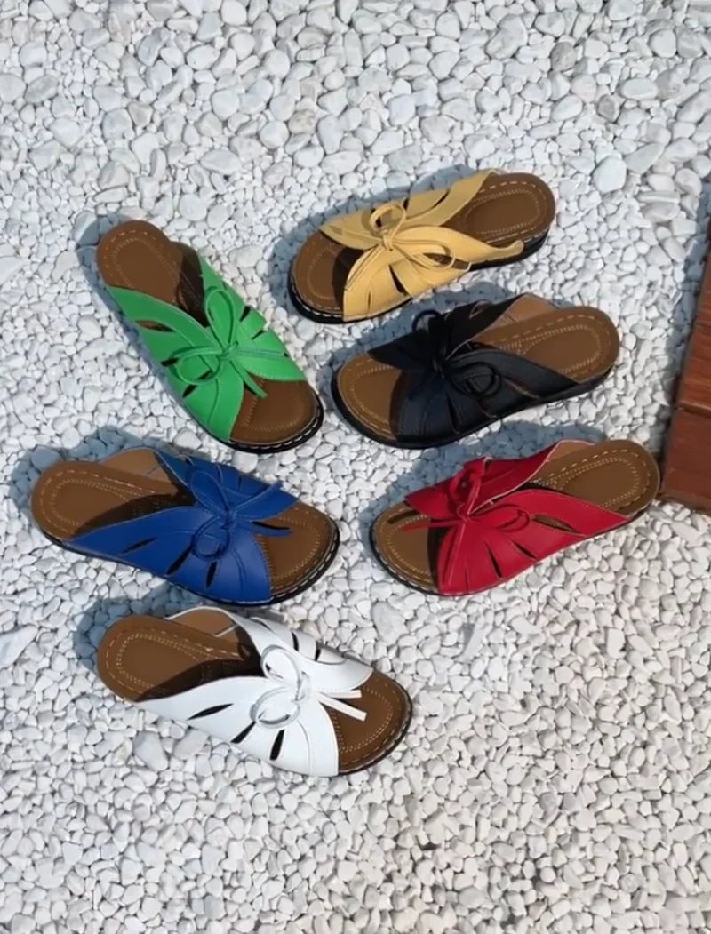 Cushioned Cut-Out Slingback Sandals