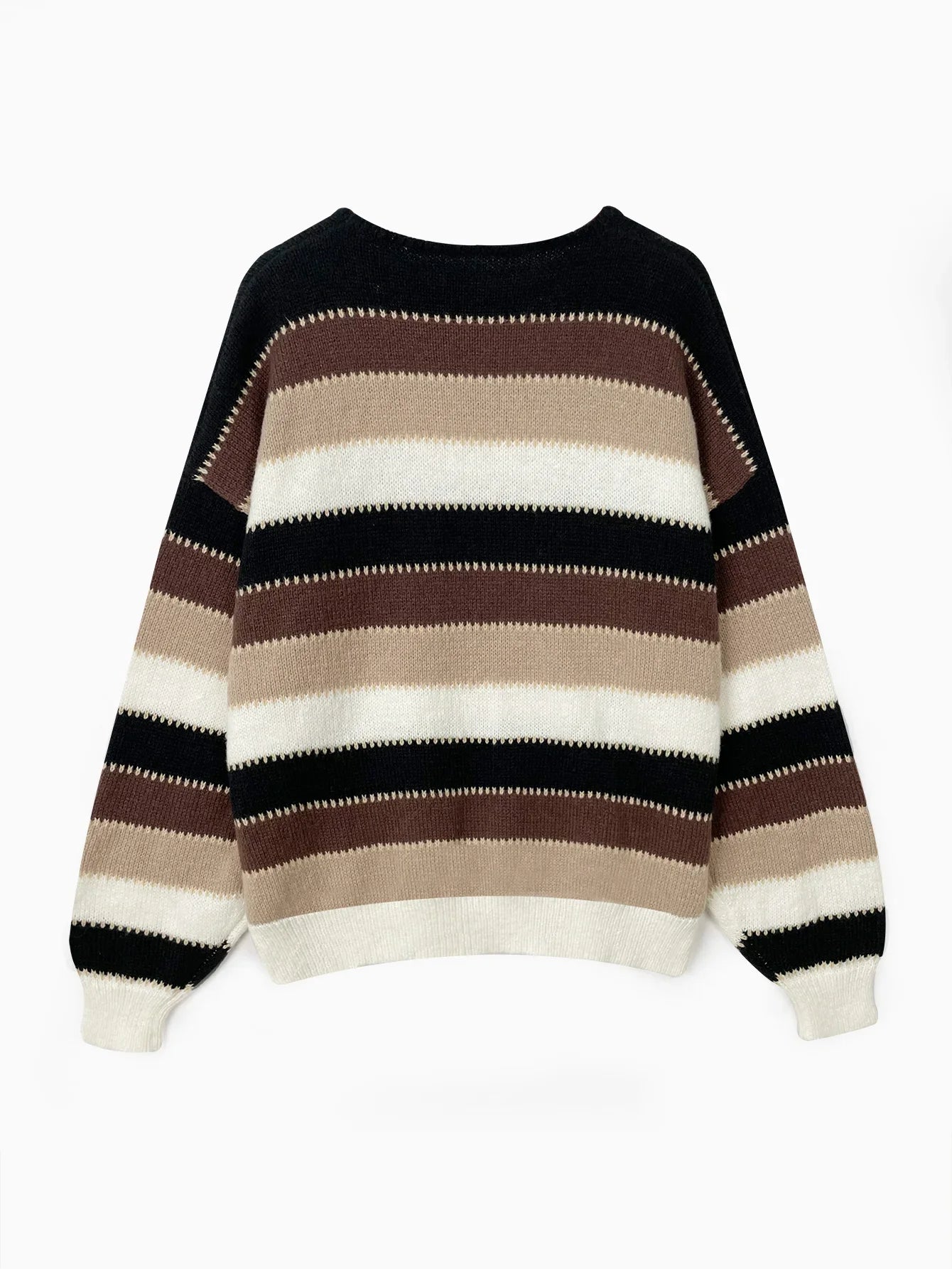 Women's loose fit striped sweater