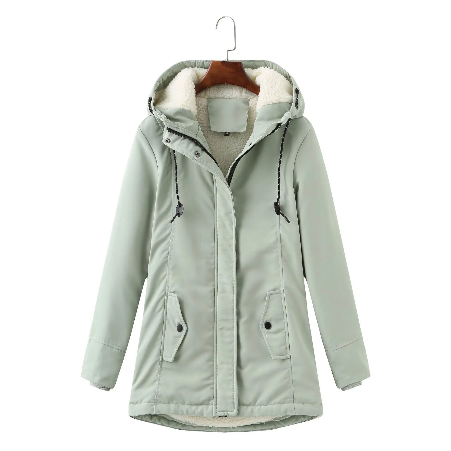 Plush Velvet Lined Winter Parka
