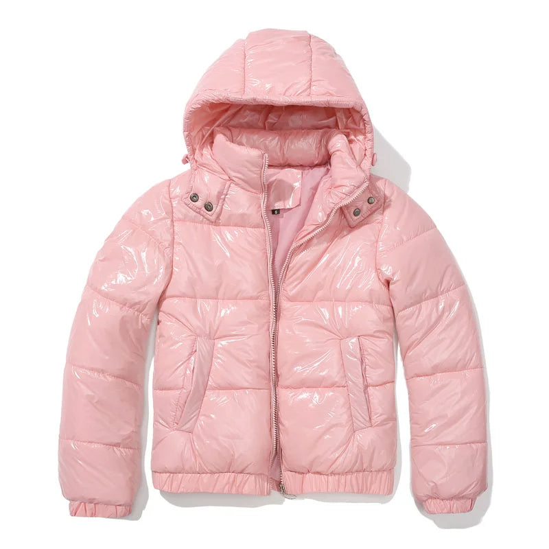 Women’s Puffer Jacket – Hooded Quilted Design – Relaxed Fit – Wind-Resistant Warmth