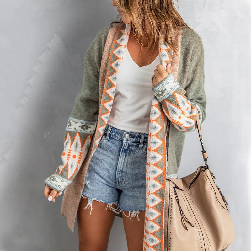 Women's vest with pattern