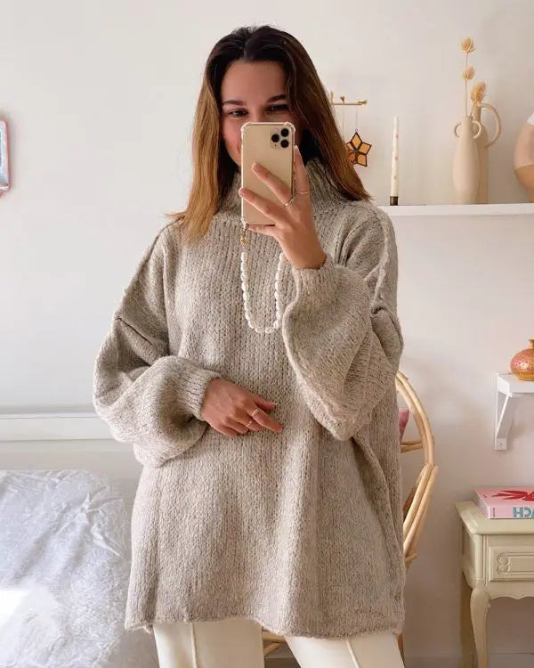 Oversized Knitted Winter Jumper