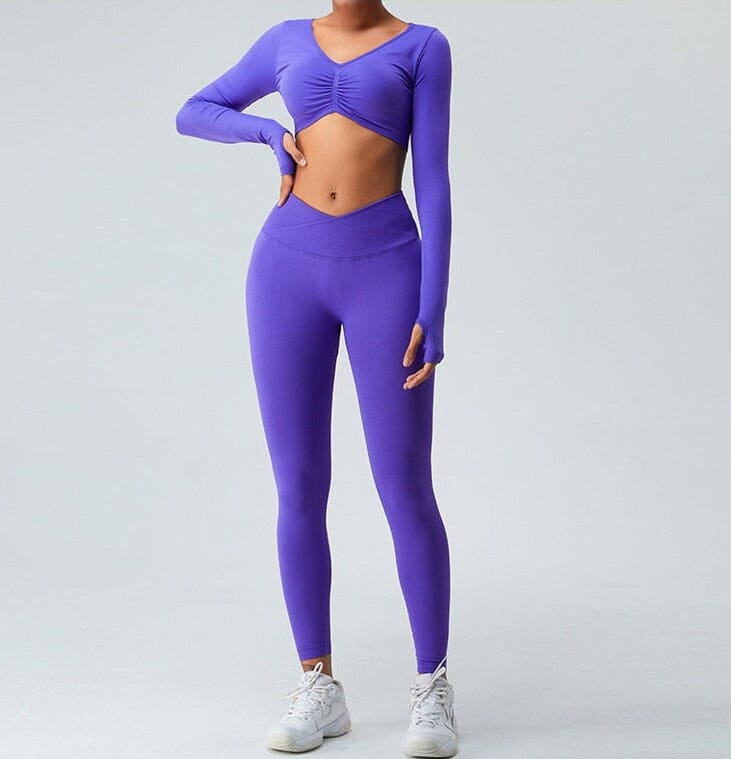 Elegant Fitness Set Leggings and Top
