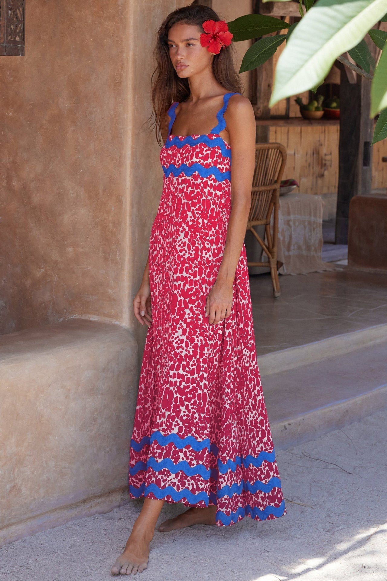 Women's Sleeveless Loose Summer Dress – Casual Flowy Dress