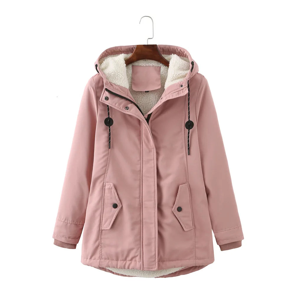 Plush Velvet Lined Winter Parka