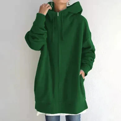 Winter zip hoodie for women