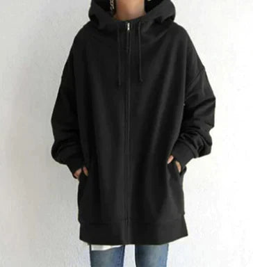 Winter zip hoodie for women