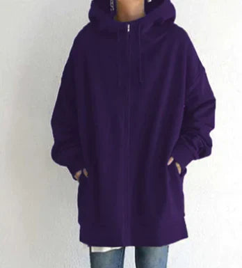Winter zip hoodie for women
