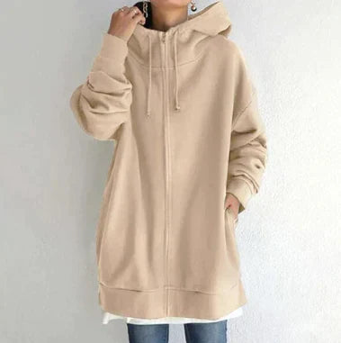 Winter zip hoodie for women