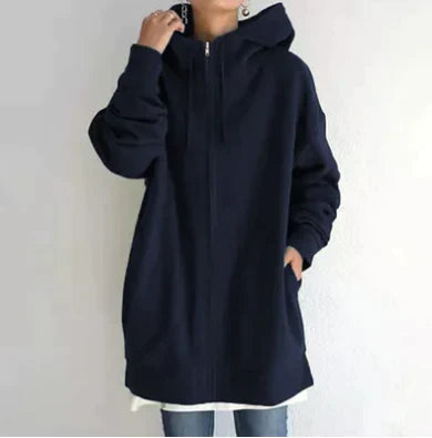 Winter zip hoodie for women