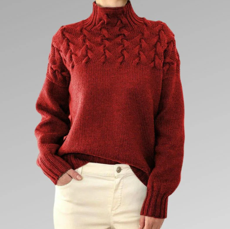 Women's elegant knitted sweater