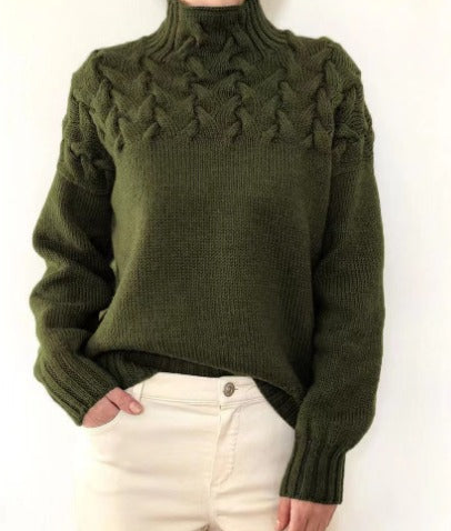 Women's elegant knitted sweater