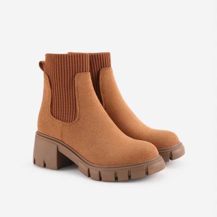 Women's thick heel ankle martin boots