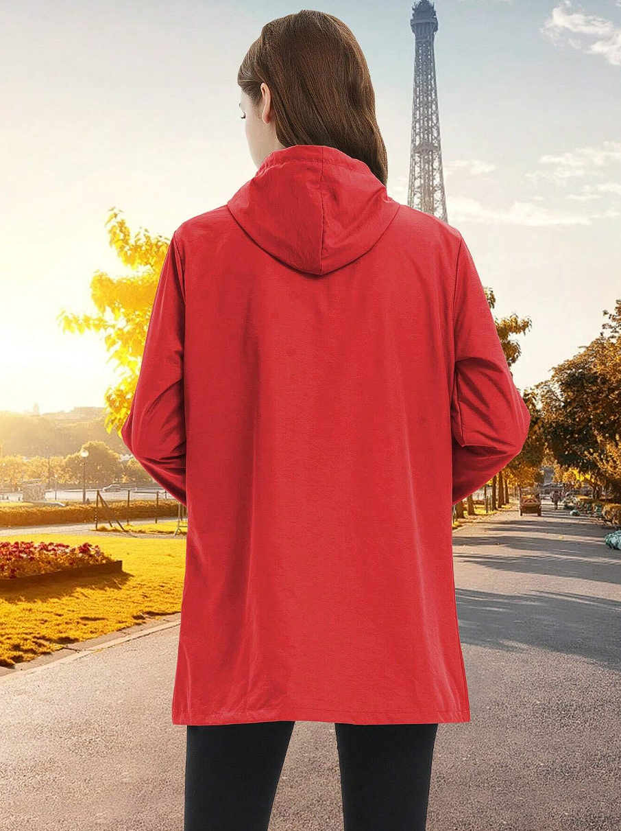 Waterproof and windproof jacket for women