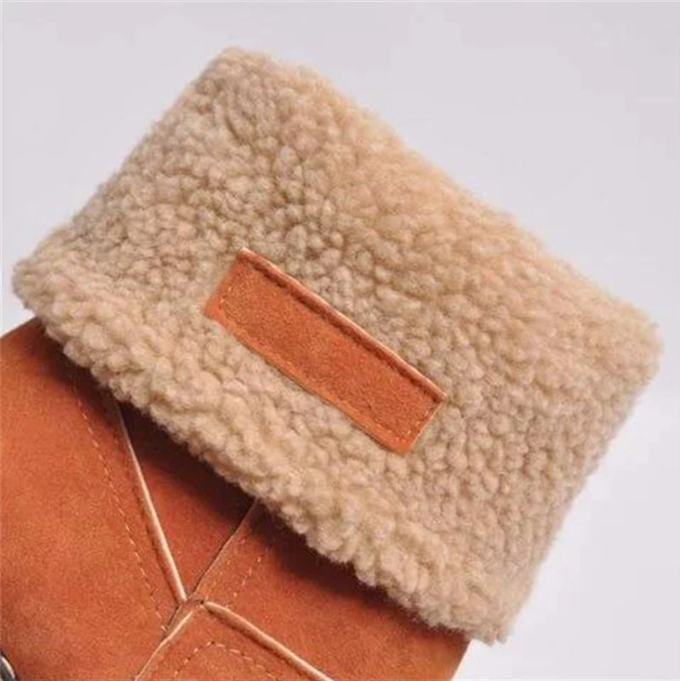 Women's mid-tube two-wear winter warm snow boots
