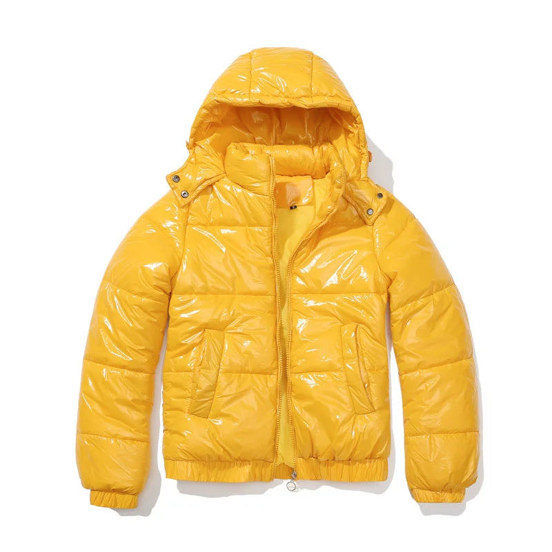 Women’s Puffer Jacket – Hooded Quilted Design – Relaxed Fit – Wind-Resistant Warmth