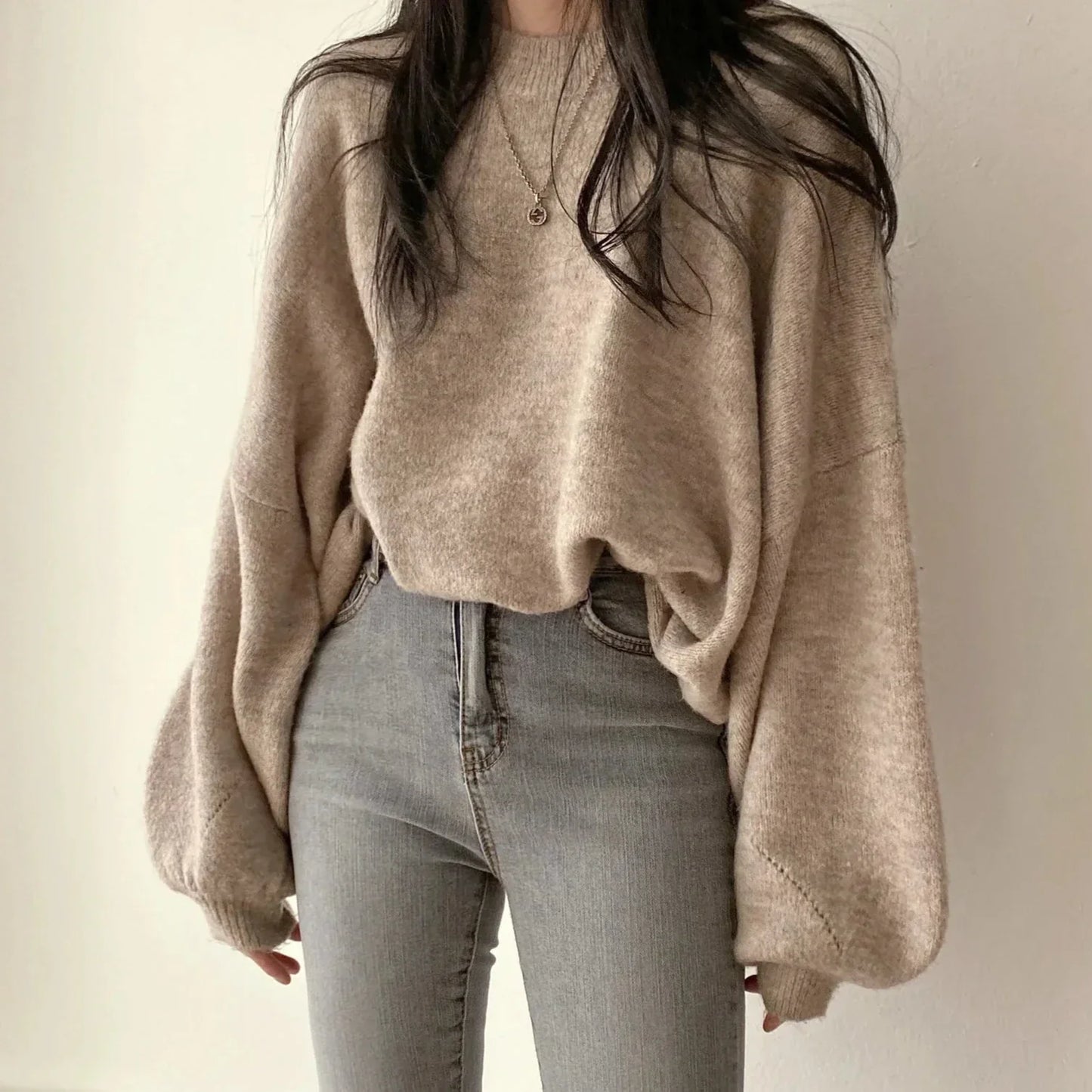 Women's knitted casual oversized sweater