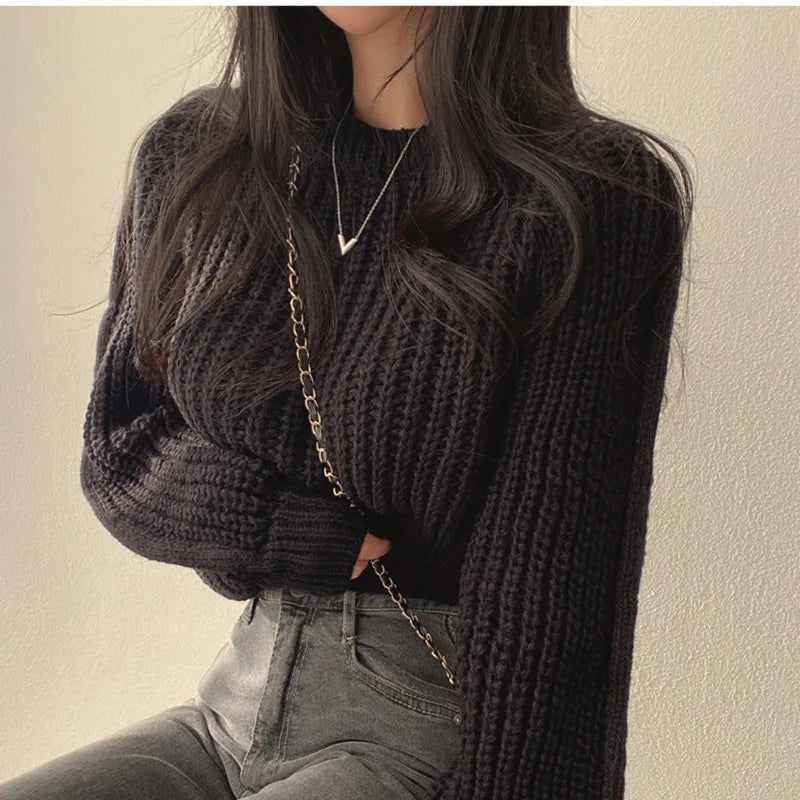 Women's cropped sweater
