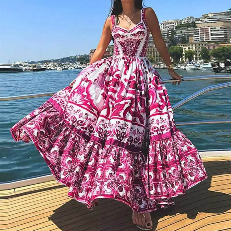 Flowing Lightweight Sleeveless Maxi Dress