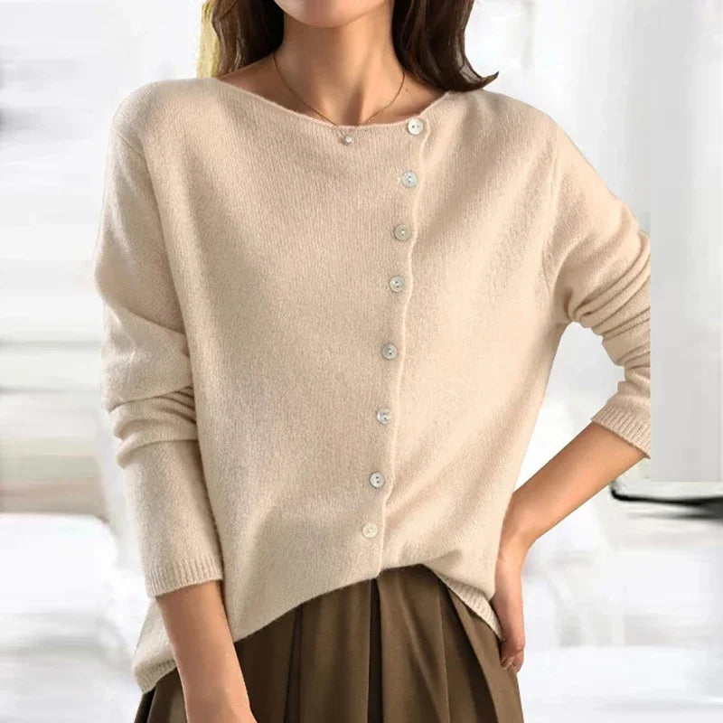 Women's single breasted button down sweater