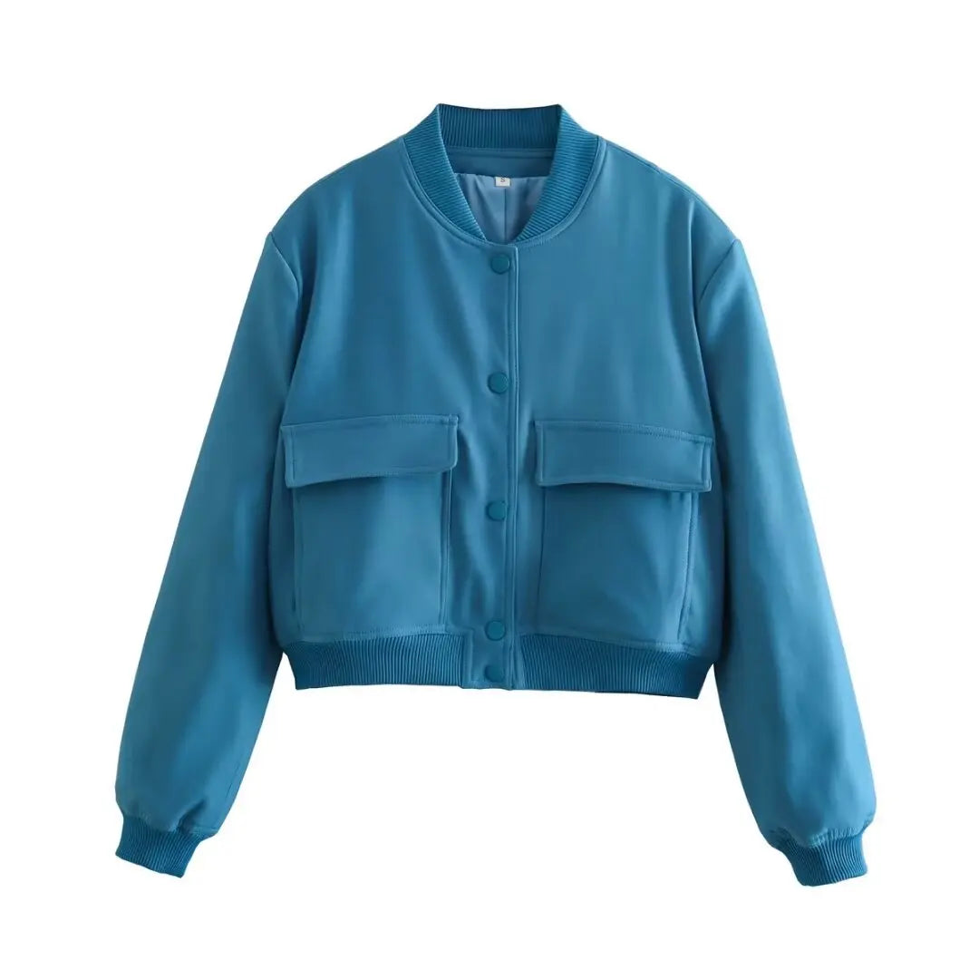 Women's french style autumn pilot jacket