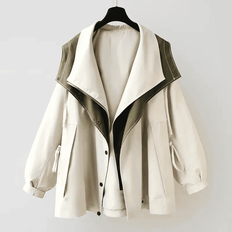 Women's windbreaker jacket with hood