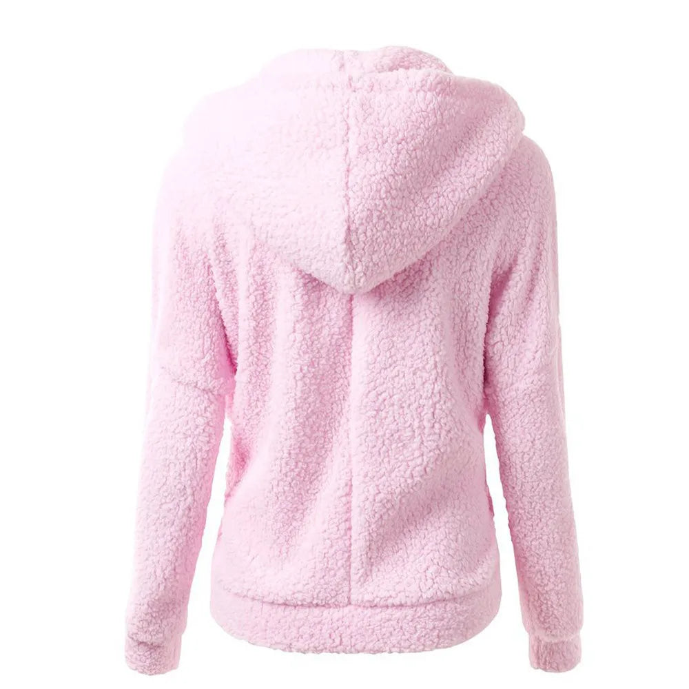 Women's hooded fleece jacket