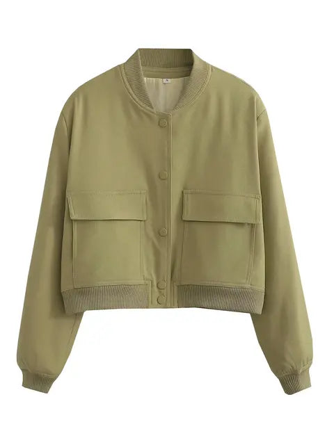 Women's french style autumn pilot jacket