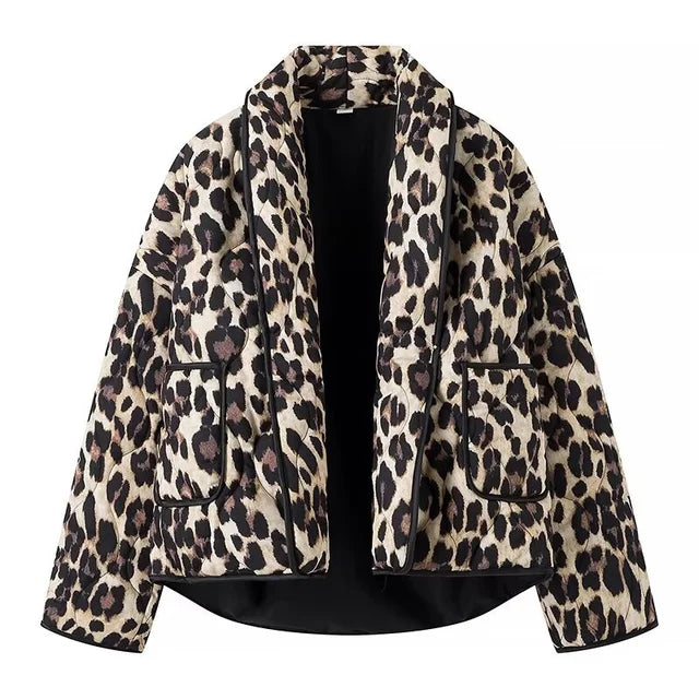 Women's leopard print cool jacket