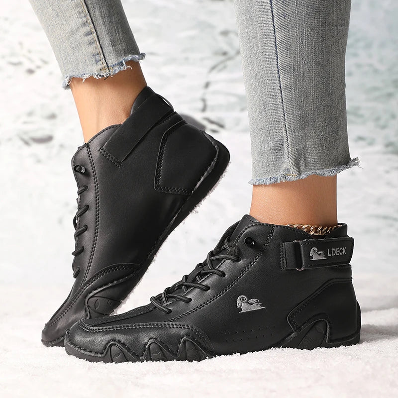 Durable Lace-Up High-Top Sneakers