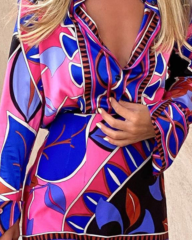 Elegant retro two-piece skirt suit for women