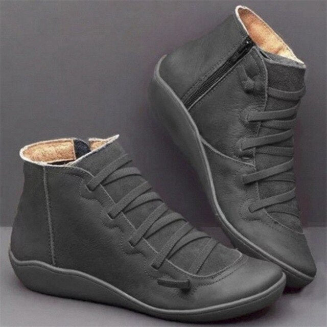 Women's retro high top snow boots