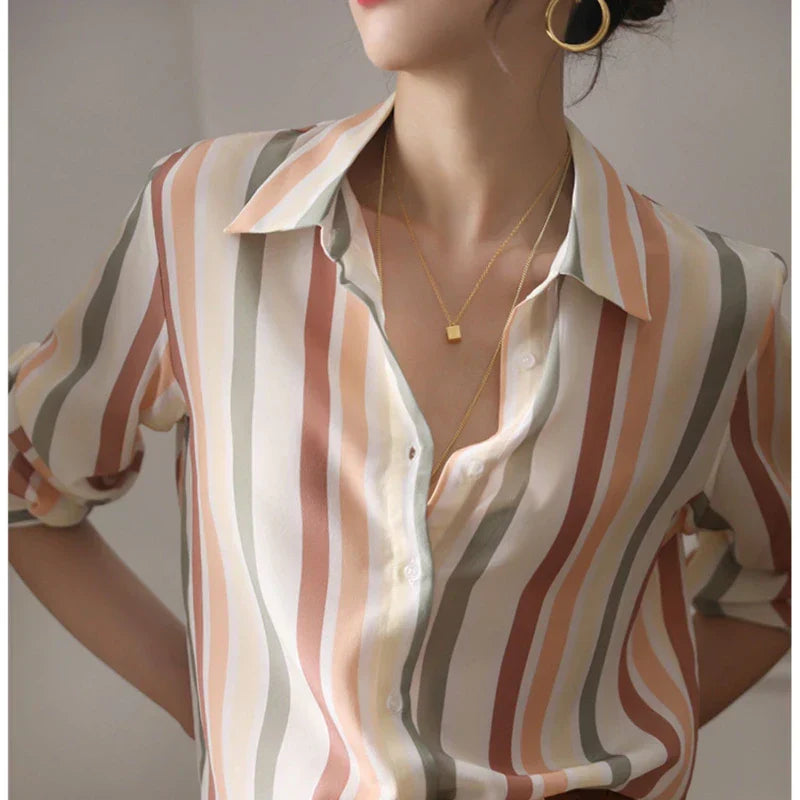 Women's vintage striped shirt