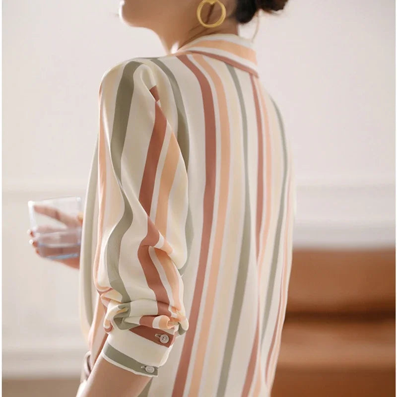 Women's vintage striped shirt